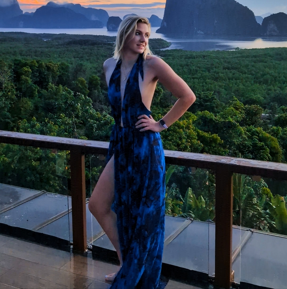 STUNNING Plunge Maxi Dress